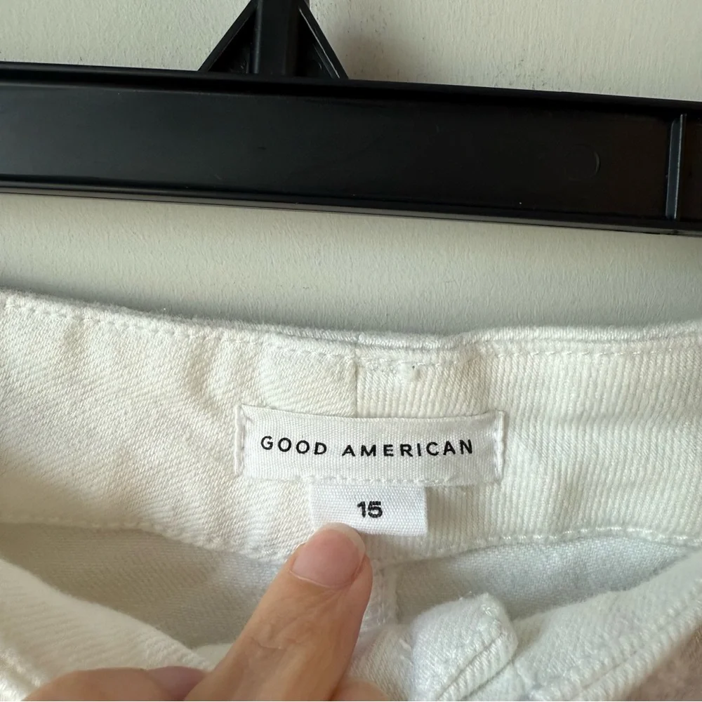 Good American Good‎ Icon Straight Leg Jeans White 15